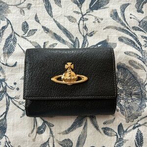 Vivienne Westwood Black Leather Wallet